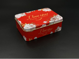 Металеві подарункові коробочки "I love you". 12х9х4см