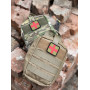 Тактическая быстросъемная аптечка для военнослужащих с системой MOLLE в цвете Coyote, плотный нейлон 500D, вод