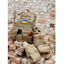 Тактическая быстросъемная аптечка для военнослужащих с системой MOLLE в цвете Coyote, плотный нейлон 500D, вод