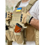 Армейский подсумок тактический для магазинов, рассчитан на 2 магазина, цвет Coyote, водостойкий