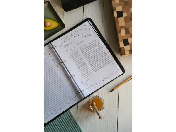Книга для записів кулінарних рецептів "Big book of recipes" А4 31х23см
