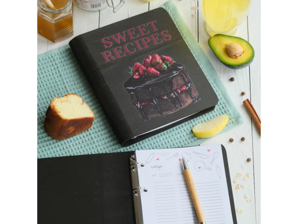 Книга для записів кулінарних рецептів "Sweet recipes" А5 22,5х17см