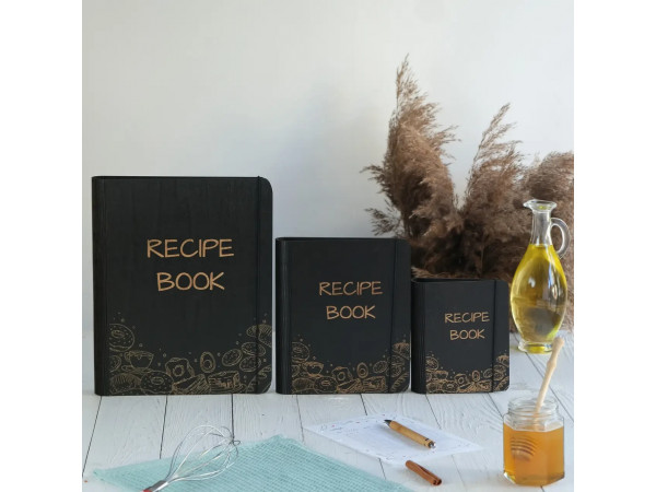 Книга для записів кулінарних рецептів "Recipe book" А4 31х23см