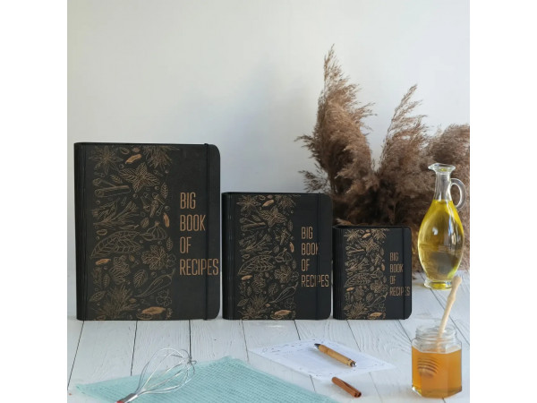 Книга для записів кулінарних рецептів "Big book of recipes" А4 31х23см