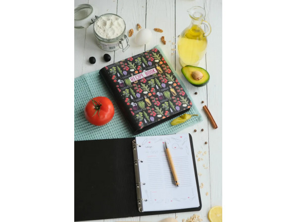 Книга для записів кулінарних рецептів "Recipe book" А6 16,5х13см