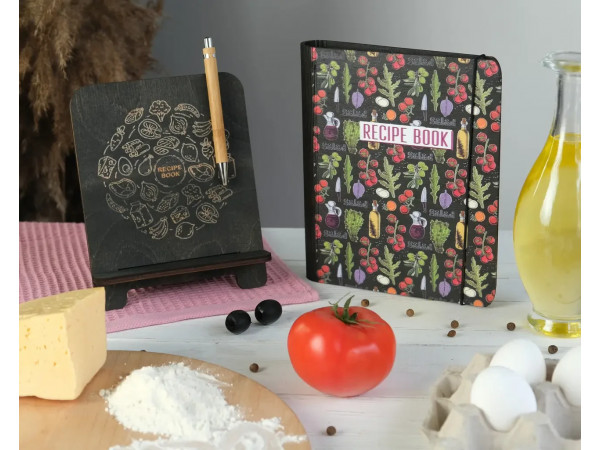 Книга для записів кулінарних рецептів "Recipe book" А5 22,5х17см