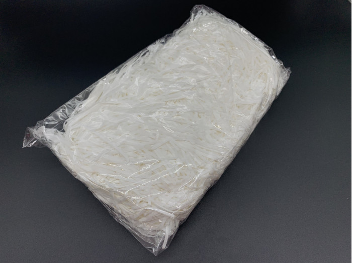 Наповнювач для коробок. Паперова стружка для упаковки. Колір білий. 100г