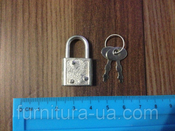 Замки для скриньок. Колір "срібло". 30х18мм