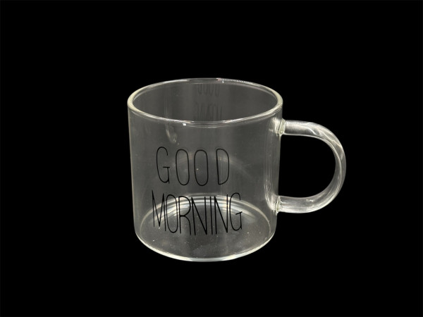 Чашка скляна Good morning 380 мл