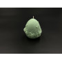 Свічка соєва "Happy Easter "писанка з квітами 8 см 100 грам. Колір м'ятний.