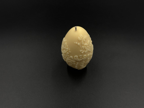 Свічка соєва "Happy Easter "яйце 7 см 50 грам. Колір жовтий.