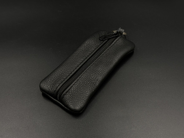 Ключниця шкіряна Чорна 6,5х15,8см