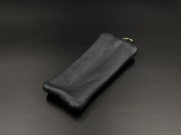 Ключниця шкіряна Синій 6,5х15,8см