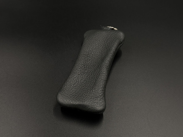 Ключниця шкіряна  Сіра 5,5х12,5см