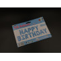 Надувні кульки HAPPY BIRTHDAY. Колір синій, білі зірочки. 29см
