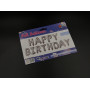 Надувні кульки HAPPY BIRTHDAY. Колір срібний. 29см