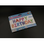 Надувні кульки HAPPY BIRTHDAY. Колір різнокольоровий білі сердечка. 29см