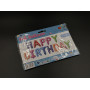 Надувні кульки HAPPY BIRTHDAY. Колір різнокольоровий білі сердечка. 29см