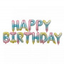 Надувні кульки HAPPY BIRTHDAY. Колір різнокольоровий. 29см