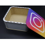 Подарочная шкатулка. INSTAGRAM. 19х19х8.5см
