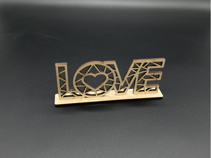 Дерев'яні заготовки з фанери. LOVE. 13х6см