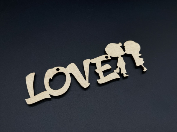 Дерев'яні заготовки з фанери. LOVE. 14х5см