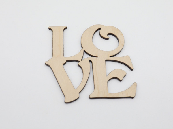 Дерев'яні заготовки з фанери. LOVE.
