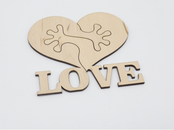 Дерев'яні заготовки з фанери. LOVE, пазл. 11.5х11см