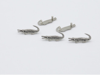 Стильна підвіска для браслетів і сережок кольору античне срібло Lacoste Кулон металевий 25мм для прикрас
