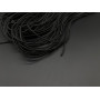 Кожаные шнурки. Плетеный. Цвет черний . 3мм