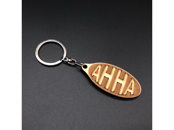 Брелок дерев'яний. АННА. 60х30мм