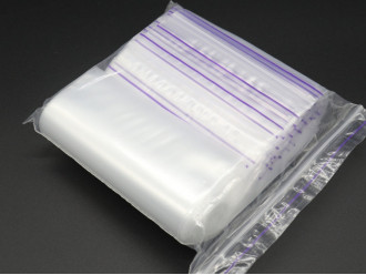 Пакет із замком zip-lock поліетиленовий 12х18 см. 100 шт/уп. Пакет Гріппер для зберігання дрібних деталей