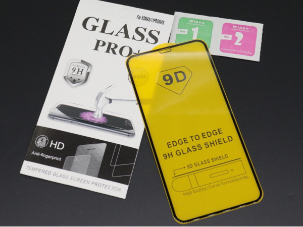 Протиударне захисне 9D скло на iPhone XS MAX/11 PRO MAX броньоване скло 10 шт/уп