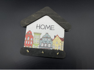 Ключниця будиночок "Home" 18х18см