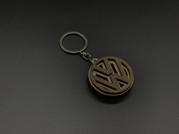 Брелок дерев'яний Volkswagen. 4см