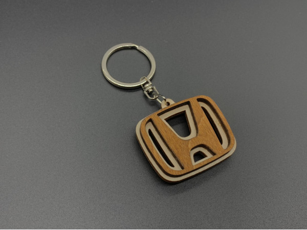 Брелок дерев'яний Honda. 4.5 см