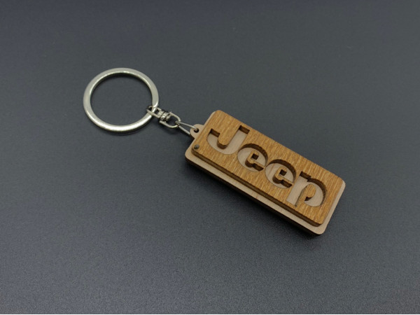 Брелок дерев'яний Jeep. 6см