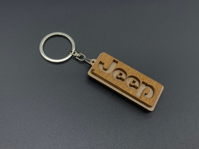 Брелок дерев'яний Jeep. 6см