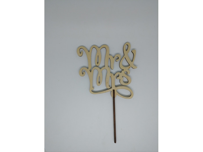 Топер Mr&Mrs. 21*12см. 5шт/уп.