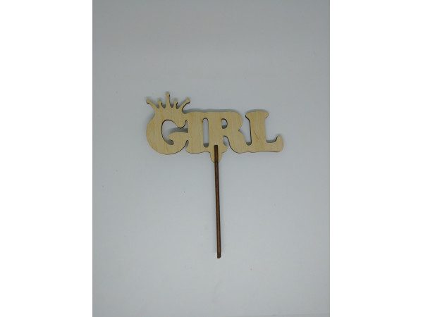 Топер GIRL. 17*14см. 5шт/уп.