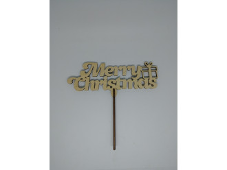 Топер Merry Christmas. 17*17см. 5шт/уп.