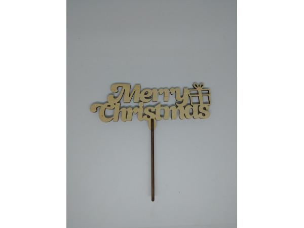 Топер Merry Christmas. 17*17см. 5шт/уп.