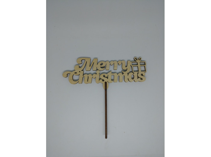 Топер Merry Christmas. 17*17см. 5шт/уп.