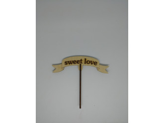 Топер Sweet love. 15*14см. 5шт/уп.
