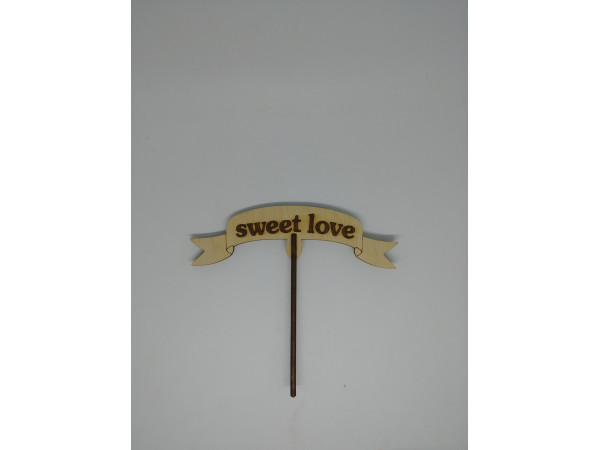 Топер Sweet love. 15*14см. 5шт/уп.