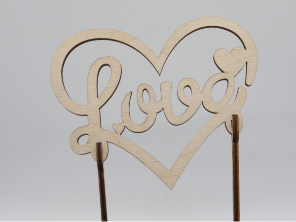 Топер Love.Серце. 20 х 15 см. 5шт/уп.