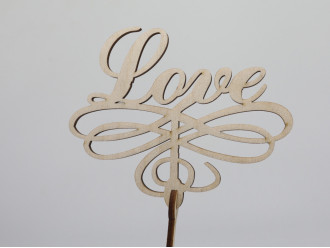 Топер Love. 20,5 х 15 см. 5шт/уп.