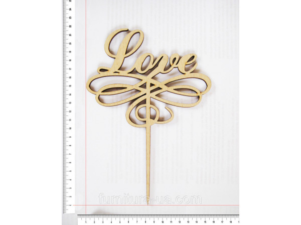 Топер Love. 20,5 х 15 см. 5шт/уп.