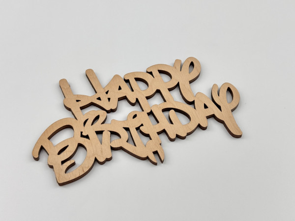 Топер Happy Birthday. 19*16см. 5шт/уп.
