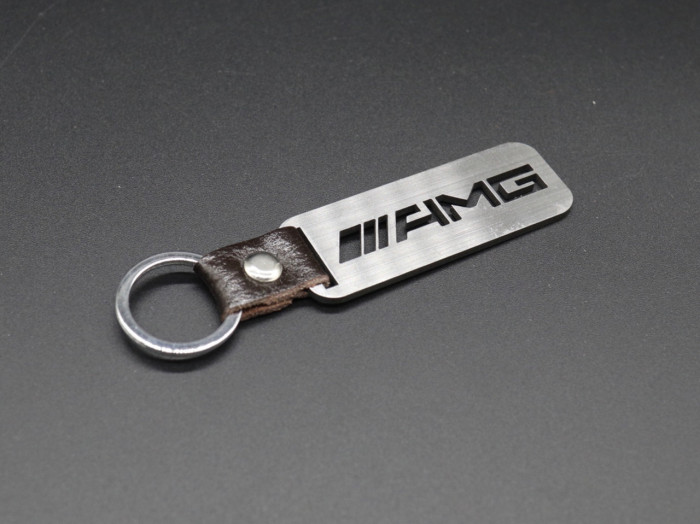 Брелок металлический. Mercedes AMG. 10х2,5см